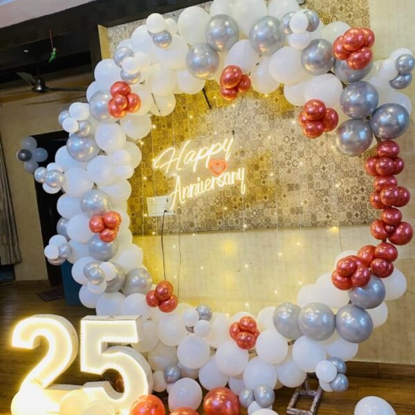 Opulent White & Silver